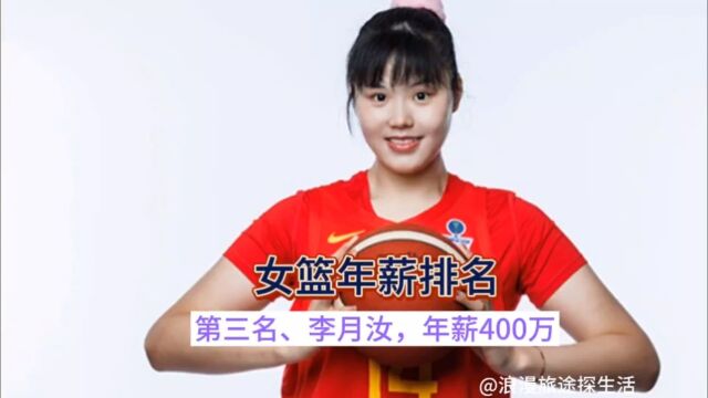 中国女篮12名球员年薪大曝光!最高400万,最少50万!差距之大!