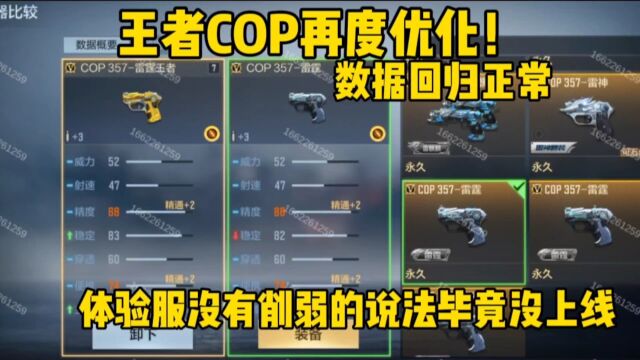 王者COP再度优化!数据回归正常,依然碾压所有英雄级COP