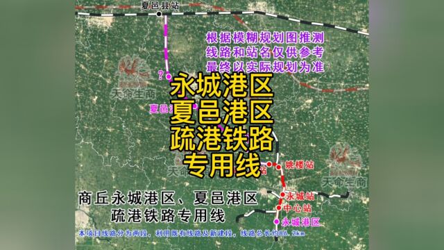 商丘永城港区、夏邑港区疏港铁路专用线