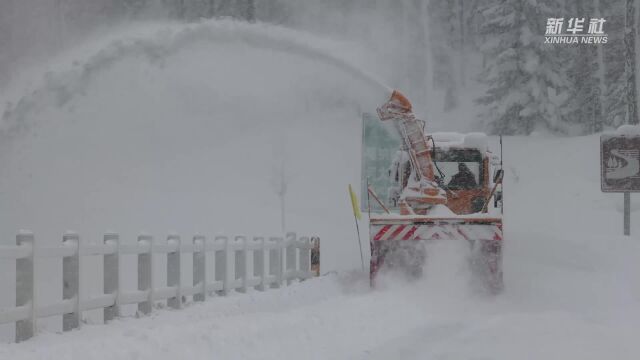 新疆喀纳斯、禾木景区持续降雪 相关部门全力清雪保畅通