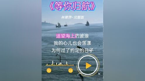 刘涛演唱等你归航简谱图片