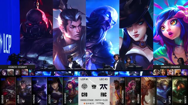 英雄联盟S15瑞士轮 第1日 CFO vs FNC