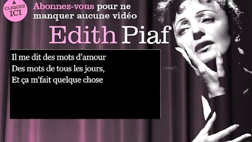 La Vie en Rose《玫瑰人生》原唱法国歌后Edith Piaf