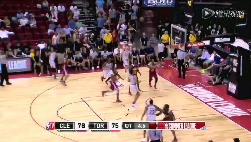 《NBA全场回放》【回放】骑士vs猛龙加时赛 波因特自抢自投上篮命中