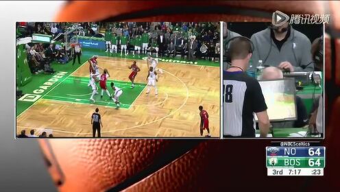 《NBA全场集锦》鹈鹕vs凯尔特人第3节精编 绿军狂下三分雨