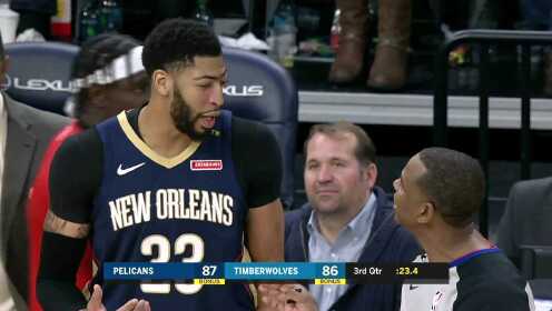 《NBA全场集锦》【原声集锦】鹈鹕106-110森林狼 唐斯双27连续封盖浓眉杀死比赛