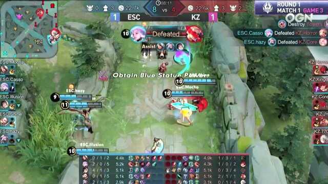 【集锦】KZ vs ESC 第三局 JY苏烈强控云中君 770姜子牙完美大招助KZ翻盘