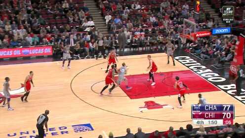 《NBA全场集锦》【得分】画上完美句号 华盛顿空接补篮一招锁定胜局
