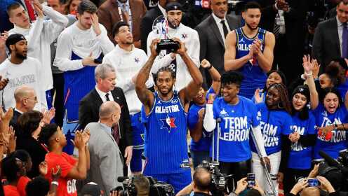 《NBA全明星》【球星】莱昂纳德vs字母哥队集锦 30+7荣获全明星正赛MVP