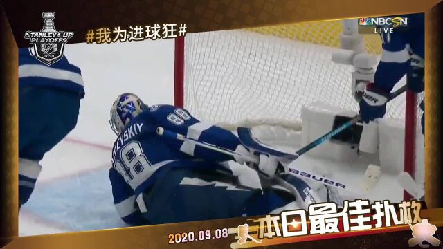 NHL季后赛 9月8日 瓦西列夫斯基扑救和波因特进球