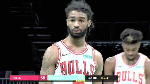 《NBA全场集锦》公牛vs黄蜂第2节中文解说回放