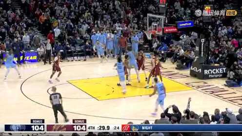 《NBA骑士》莫兰特96秒杀死比赛！两记不可思议进球冲上全美热搜