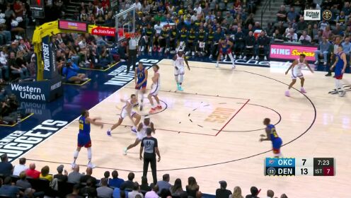 《NBA全场集锦》外线开火！波普三分线拔枪甩狙直击靶心