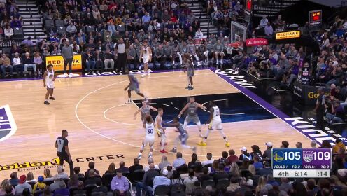 《NBA全场集锦》【原声】勇士115-122国王 国王三人20+送勇士客场七连败