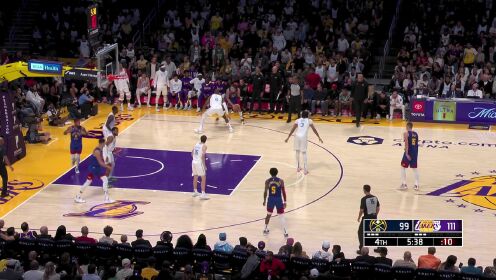 洛杉矶湖人_NBA常规赛：掘金110-121湖人_NBA常规赛：掘金vs湖人中文解说全场回放_高清