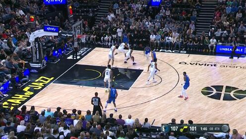 《NBA全场集锦》一招锁定胜局！鲍威尔假投真传助攻赖特致命2+1