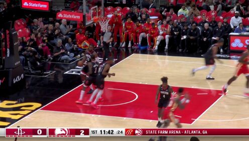 《NBA全场集锦》开场来个下马威！穆雷闲庭信步干拔跳投稳稳命中