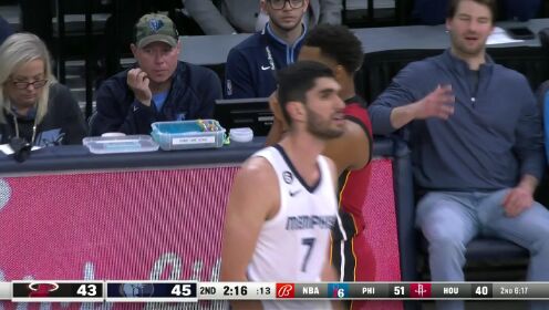 《NBA全场集锦》【回放】热火vs灰熊第2节英文原声回放