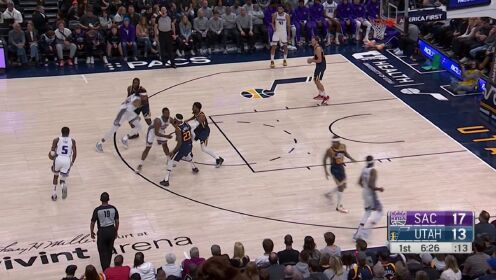 《NBA全场集锦》回顾爵士vs国王交战记录 马尔卡宁萨博尼斯欧洲内线对决