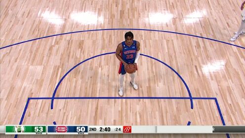 《NBA全场集锦》凯尔特人vs活塞第2节英文原声回放