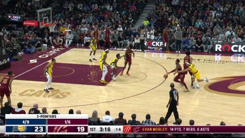 《NBA骑士》【原声】步行者112-118骑士 米切尔41分骑士逆转步行者