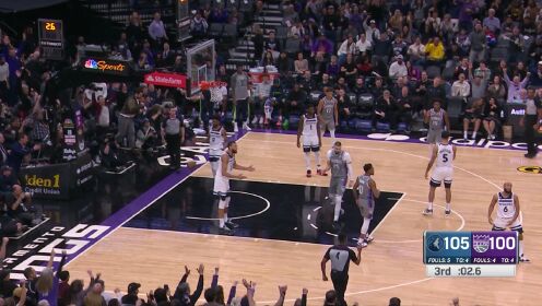 《NBA全场集锦》【纯享】森林狼vs国王精华回放 狼队七人上双客场掀翻国王