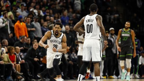 《NBA全场集锦》【原声】篮网124-123森林狼 布里奇斯34+6篮网加时逆转森林狼