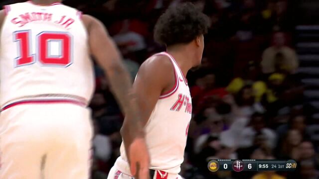 杰伦-格林vs湖人集锦 表现持续升温 爆砍全场最高28分