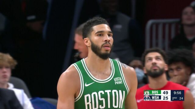 塔图姆vs奇才集锦 22投14中拿到33分6篮板率队取胜