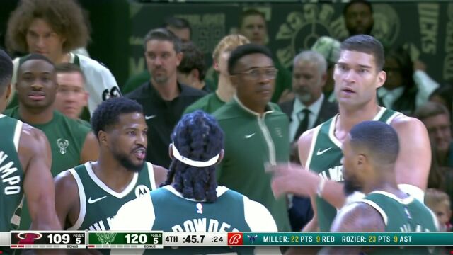 NBA常规赛：热火vs雄鹿英文原声全场回放