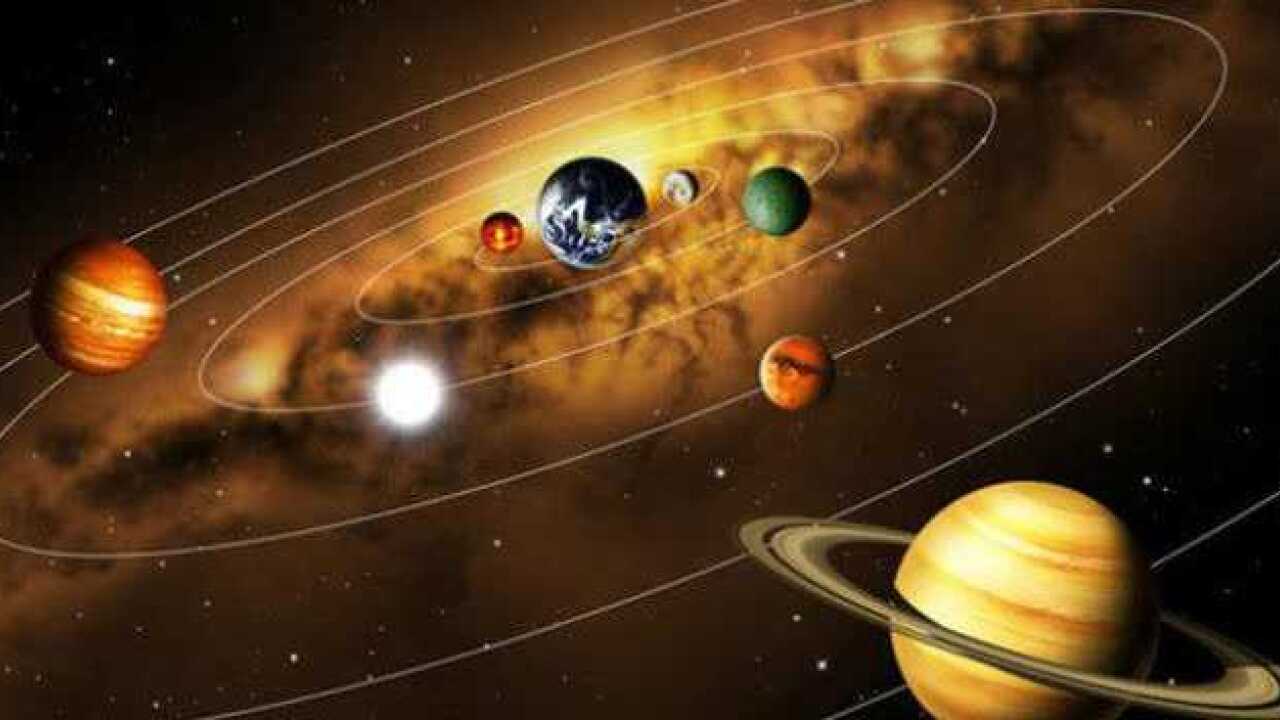 涨见识！精确的九大行星围绕太阳运行轨迹_高清