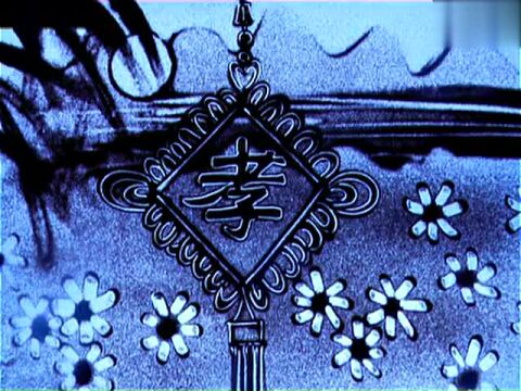 感恩的心亲情沙画