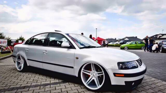 嘻哈车改装:牛人改装大众帕萨特b5,帅爆了