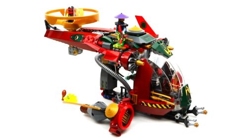 乐高幻影忍者飞天旋转术战机积木搭建 乐高70735积木拼装视频