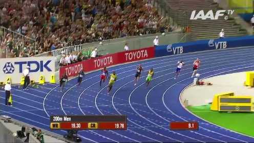 史上最快200米，博尔特飙出19.19秒创世界纪录