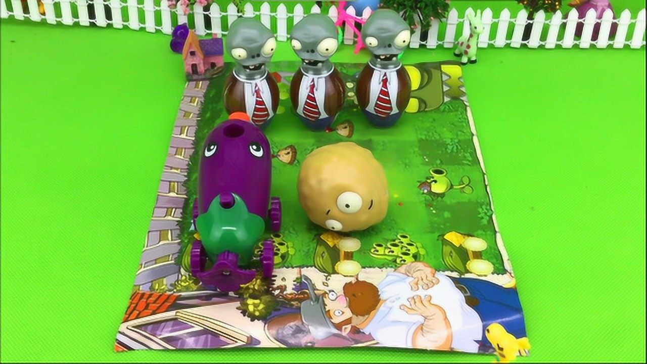 《玩具》植物大战僵尸茄子战车窝瓜战车打败僵尸_高清1080p在线观看