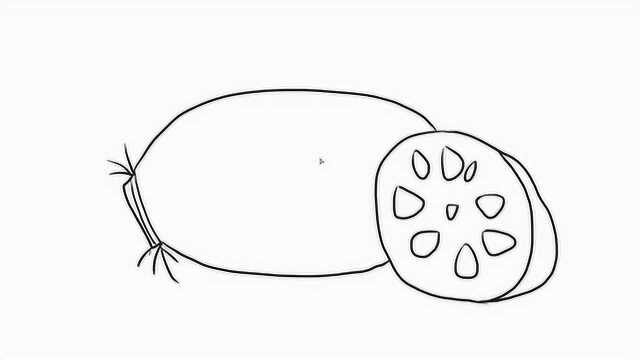 莲藕儿童亲子简笔画 宝宝轻松学画画