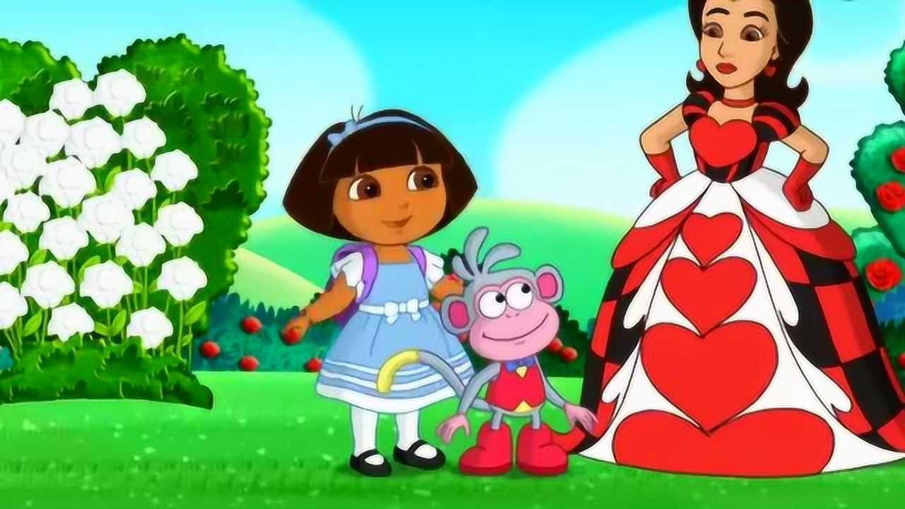 爱探险的朵拉第七季朵拉对女王说不可以兔子给女王带了蛋挞