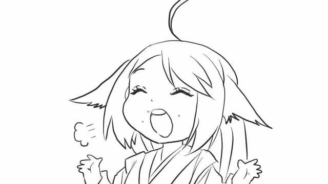 狐妖小红娘可爱的涂山苏苏儿童亲子简笔画