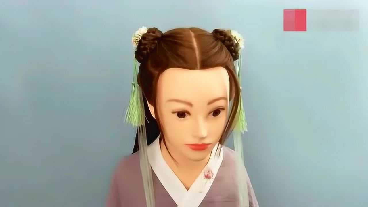 三款简单仙气古装古风儿童发型梳法合集发型教程
