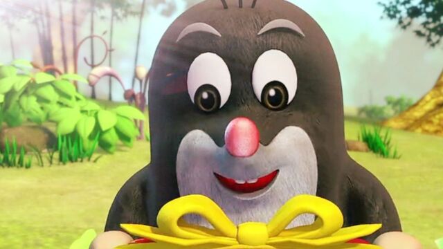 熊猫和小鼹鼠  熊猫真是天生的喜剧表演家,惹得大家哈哈大笑