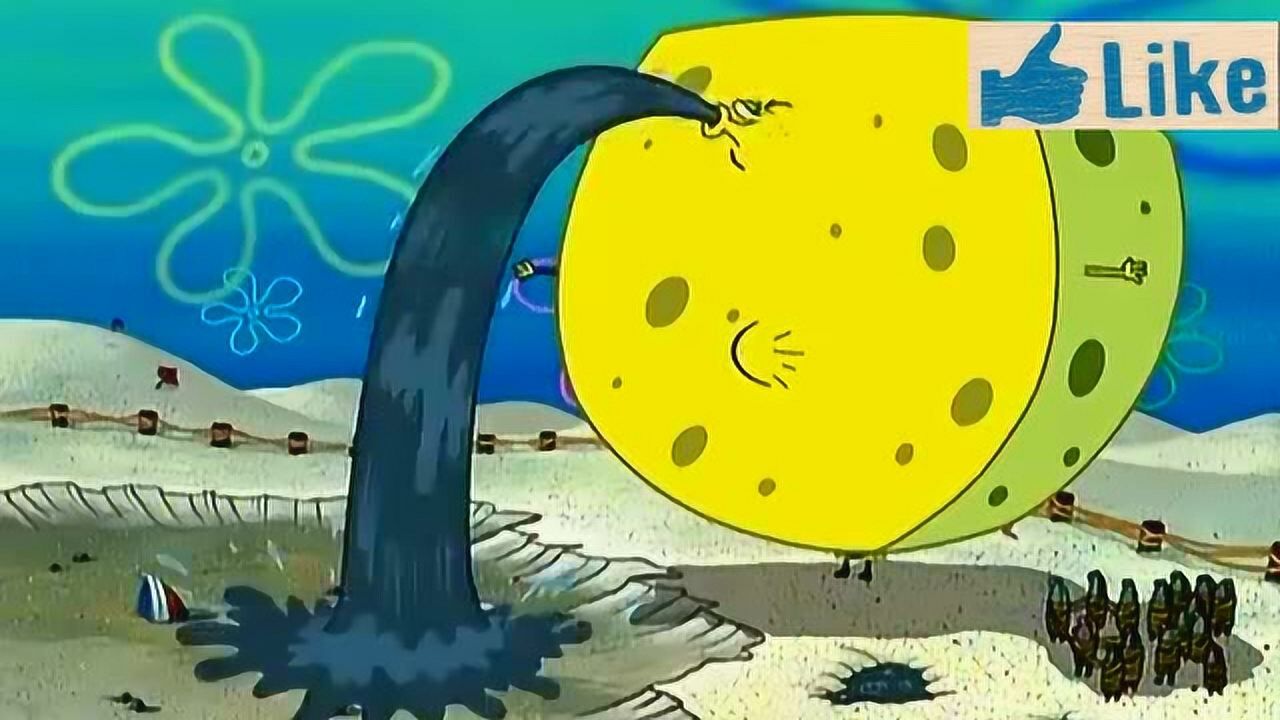 海绵宝宝:海绵吸水