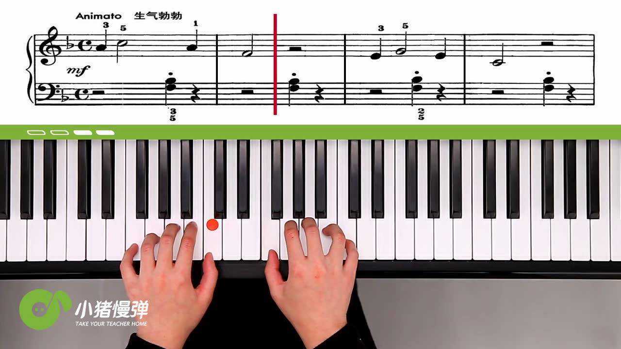 约翰汤普森简易钢琴教程3-小雷格泰姆-慢速