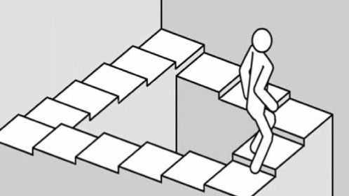 永远也走不完的楼梯一所大学发明了著名的潘洛斯阶梯