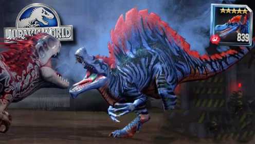 侏罗纪世界游戏 激龙和蛇齿龙的对战 恐龙公园