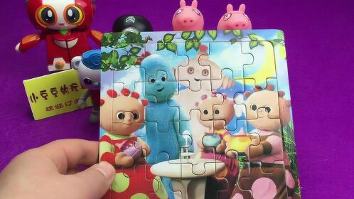 花园宝宝智力拼图早教玩具小猪佩奇围观