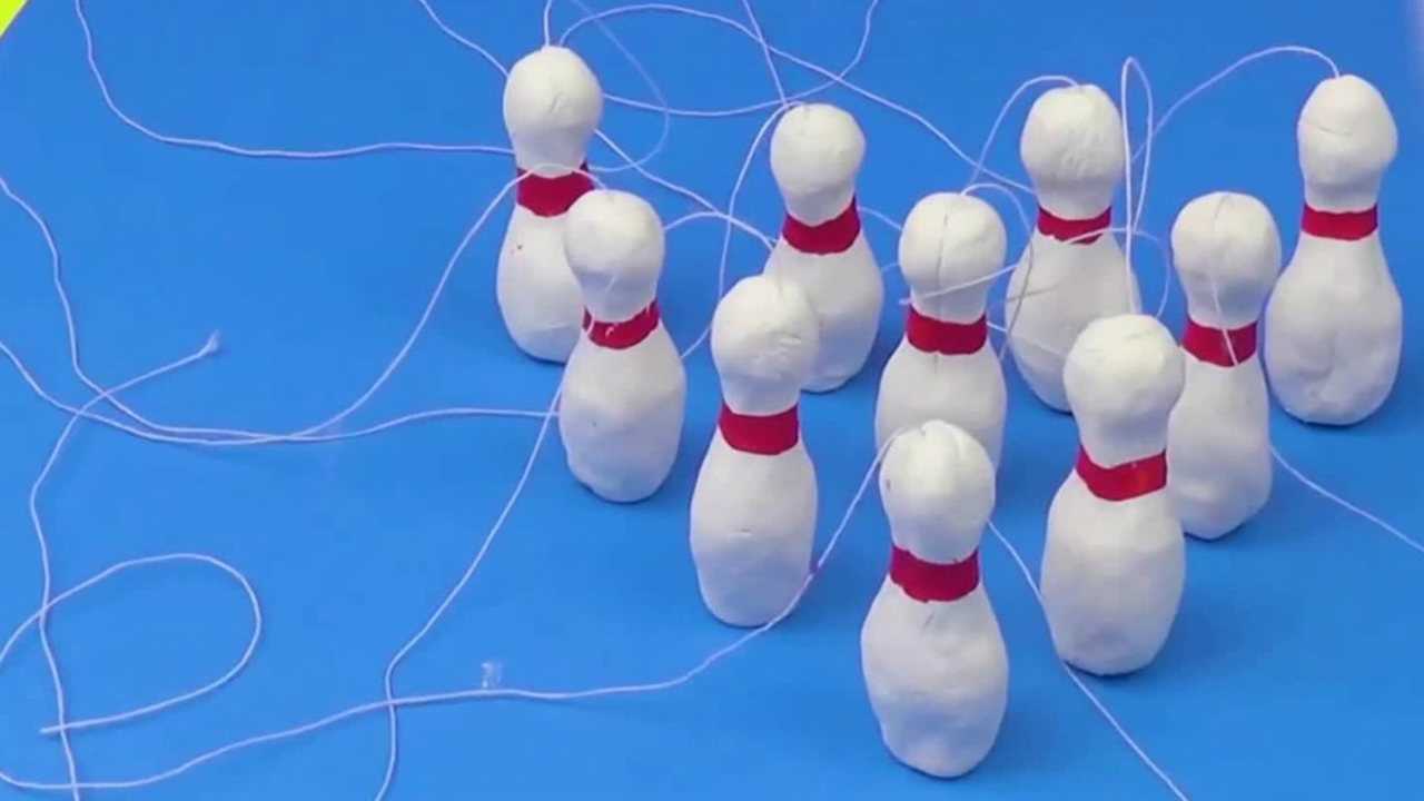 好玩的桌面游戏 ! diy保龄球