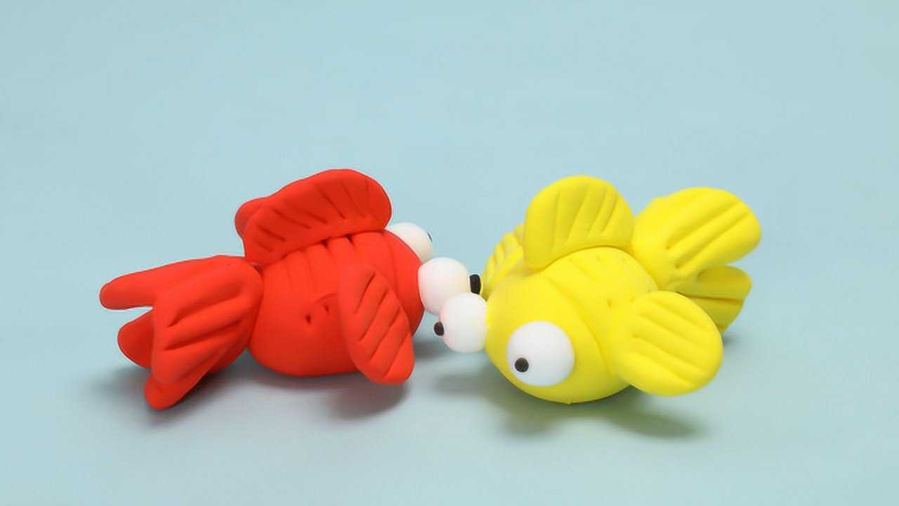 好运的锦鲤金鱼工彩泥超轻粘土教程趣盒子手工课