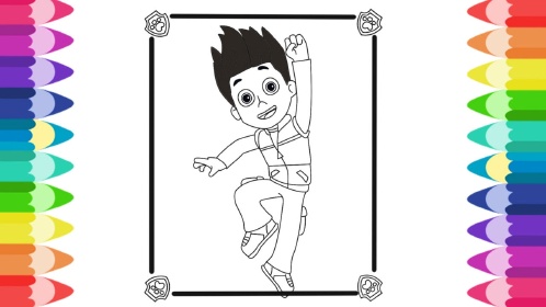 如何画汪汪队立大功队长莱德 画画涂色