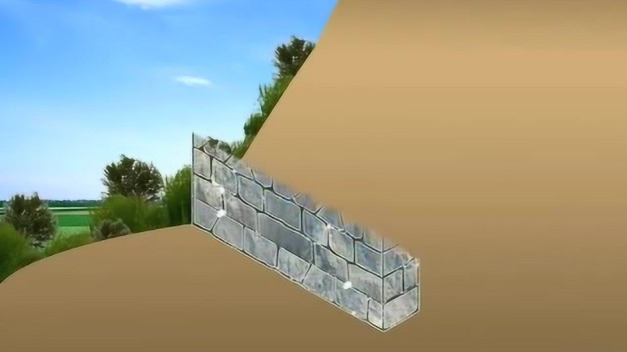 砌筑沟道施工动画图片